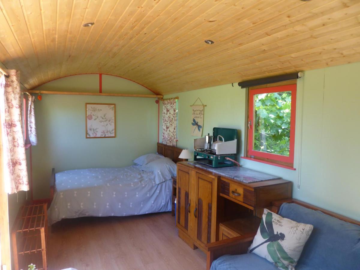 Rosa The Cosy Cabin - Gypsy Wagon - Shepherds Hut, River Views Off-Grid Eco Living Pedrogao Grande Exterior foto